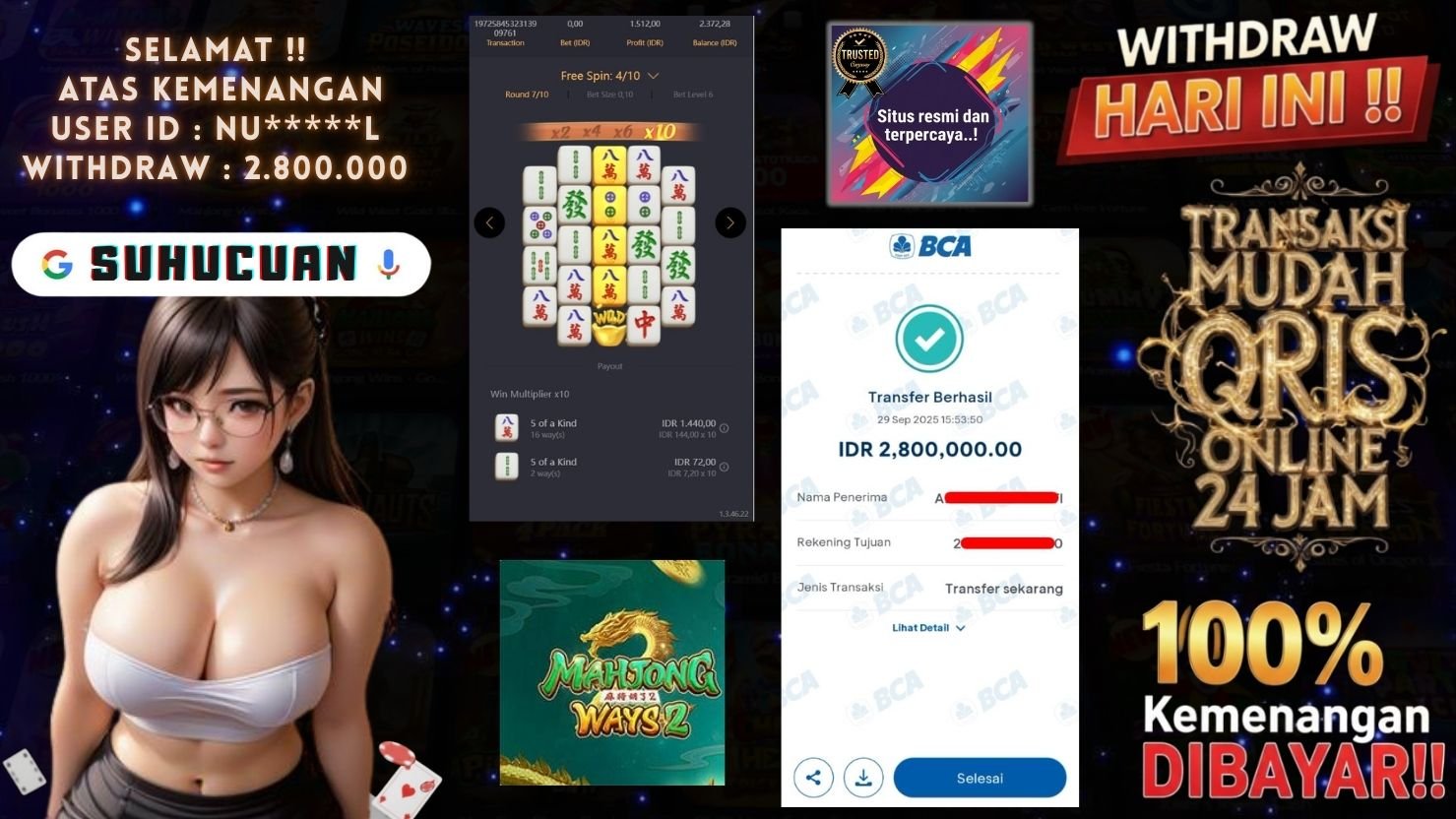 SUHUCUAN JACKPOT SLOT MAHJONG WAYS 2